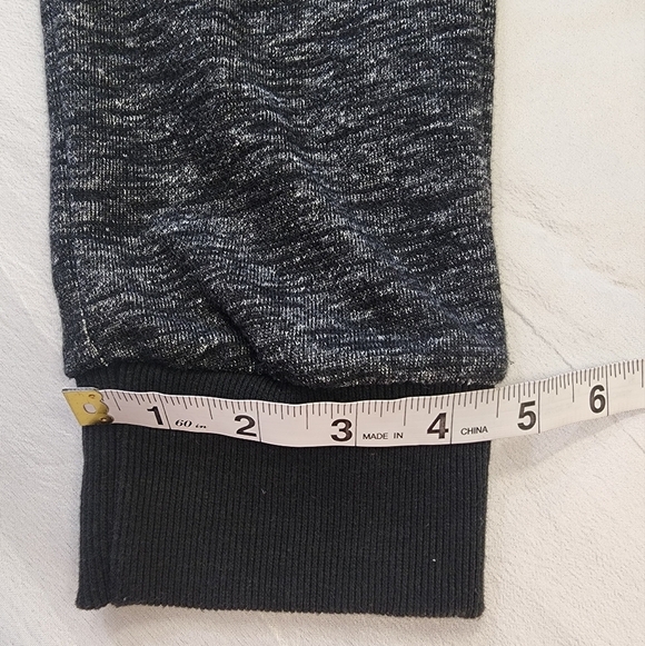 Forever 21 Men's Heathered Black Drawstring Jogger 2 Pockets Pants, sz SM - Picture 7 of 10